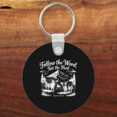 Follow The Word Not The Herd Christian Religion Hi Schlüsselanhänger (Vorderseite)