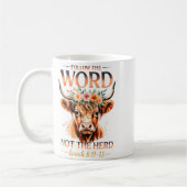 Follow The Word Not The Herd Christian Western Hig Kaffeetasse (Links)