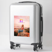 follow us facebook username social media photo  aufkleber (Koffer)