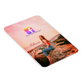 follow us facebook username social media photo  magnet (Rechte Seite)