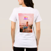 follow us facebook username social media photo  Tri-Blend shirt (Rückseite)