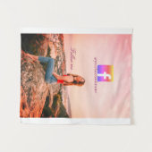 follow us facebook username social media photo  wandteppich (Vorderseite (Horizontal))