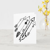 Follow Your Arrow Motivational  Karte (Gelbe Blume)