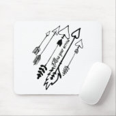 Follow Your Arrow Motivational  Mousepad (Mit Mouse)