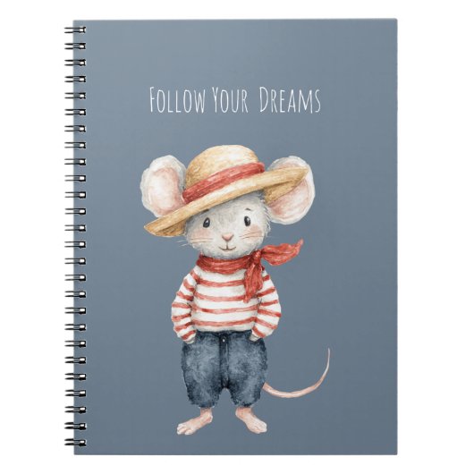 Follow Your Dreams Mouse Notizblock (Vorderseite)