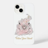 Follow Your Heart iPhone Case - Celestial Sacred iPhone Hülle (Rückseite)