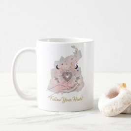 Follow Your Heart Motivational Tasse - Celestial