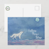 Follow Your Star Celestial Postcard Postkarte (Vorne/Hinten)