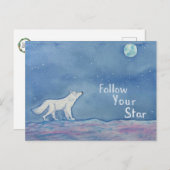 Follow Your Star Celestial Postcard Postkarte (Vorne/Hinten)