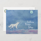 Follow Your Star Celestial Postcard Postkarte (Vorne/Hinten)