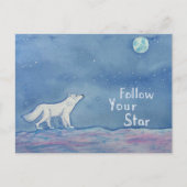 Follow Your Star Celestial Postcard Postkarte (Vorderseite)