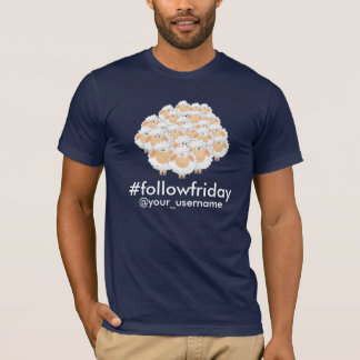 #followfriday schwarze Schaf-T - Shirt