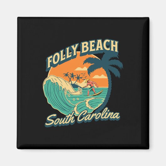 Folly Beach _5 Magnet (Vorne)