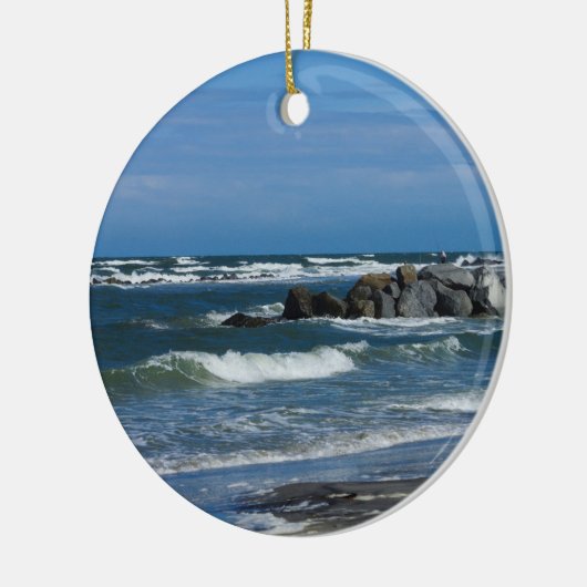 Folly Beach Atlantic Keramikornament (Links)