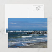 Folly Beach Atlantic Postkarte (Vorne/Hinten)