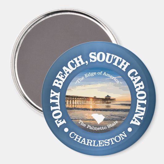 Folly Beach (C) Magnet (Vorderseite/Rückseite)
