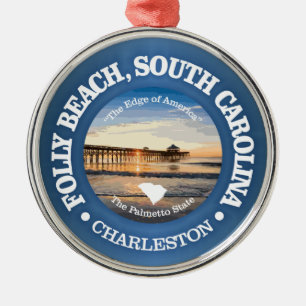 Folly Beach (C) Ornament Aus Metall