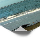 Folly Beach Lighthouse Poster (Ecke)