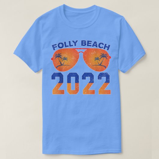 Folly Beach Lover summer and beach vacay tee Retro (Design vorne)