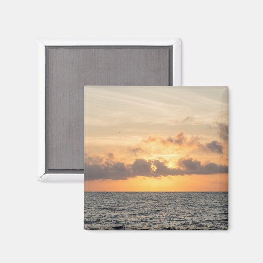 Folly Beach Morning Magnet (Vorderseite/Rückseite)