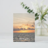 Folly Beach Morning Postkarte (Stehend Vorderseite)