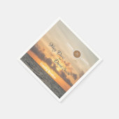 Folly Beach Morning Wedding Serviette (Ecke)