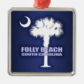 Folly Beach (P&C) Ornament Aus Metall (Vorne)