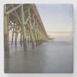 Folly Beach Pier Beauty Steinuntersetzer