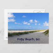 Folly Beach Postcard Postkarte (Vorne/Hinten)