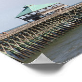 Folly Beach SC, Pier, Charleston, Fotografie Poster (Ecke)