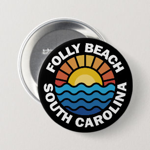 Folly Beach, South Carolina Button