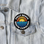 Folly Beach, South Carolina Button (Beispiel)
