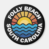 Folly Beach, South Carolina Magnet (Vorne)
