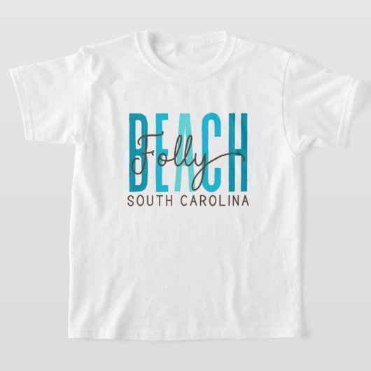 Folly Beach South Carolina (Ozean) T-Shirt (Ablage )