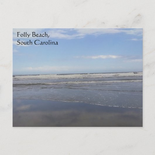 Folly Beach, South Carolina Postkarte (Vorderseite)
