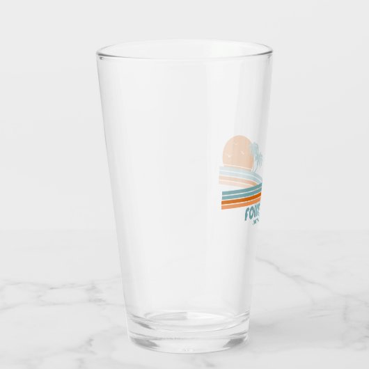 Folly Beach South Carolina Sun Palm Trees Glas (Rechts)