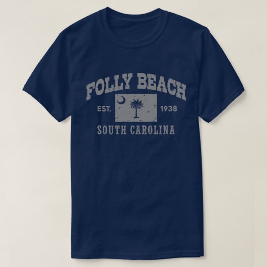 Folly Beach South Carolina T-Shirt (Design vorne)