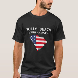 Folly Beach South Carolina USA Staat America Trave T-Shirt