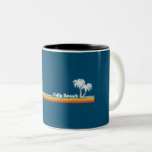 Folly Beach South Carolina Zweifarbige Tasse (VorderseiteRechts)