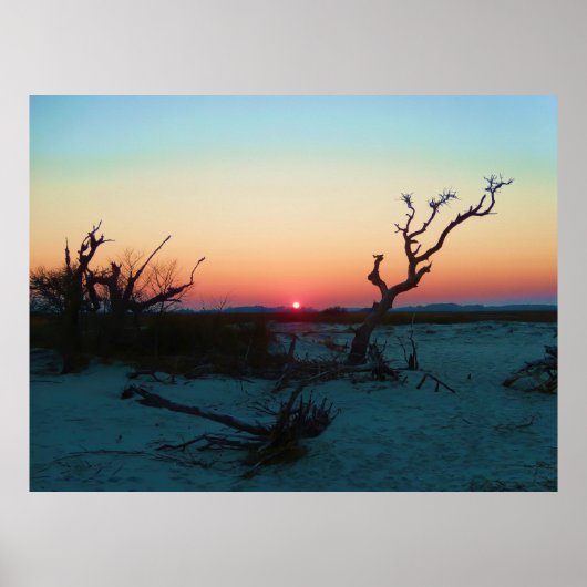 Folly Beach Sunset Poster (Vorne)
