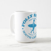 Folly Beach (Surfer) Kaffeetasse (Vorderseite Links)