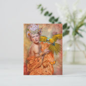 Folly Girl Post Card Postkarte (Stehend Vorderseite)