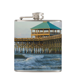 Folly Pier Morning Flachmann