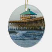Folly Pier Morning Keramikornament (Links)