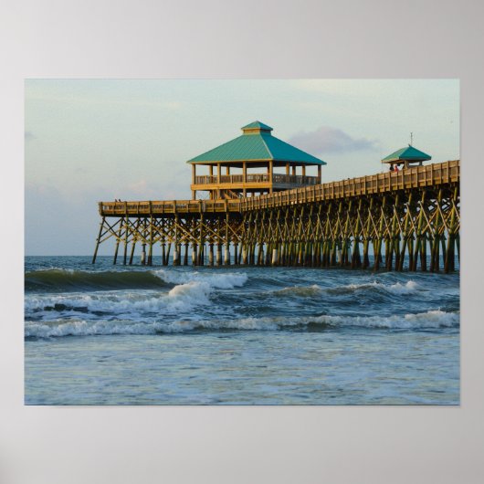 Folly Pier Morning Poster (Vorne)