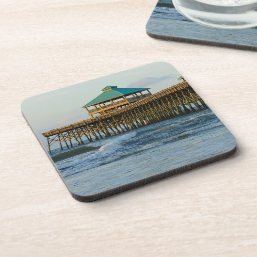 Folly Pier Morning Untersetzer (Linke Seite)