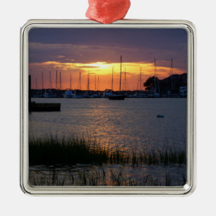 Folly River Sunset Ornament Aus Metall