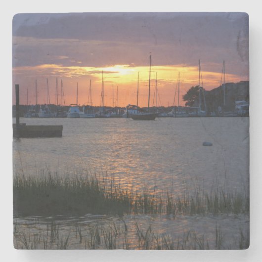 Folly River Sunset Steinuntersetzer (Vorderseite)