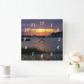 Folly River Sunset Wall Uhr (Zuhause)