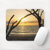Folly Sunrise Tree Silhouette Mousepad (Mit Mouse)